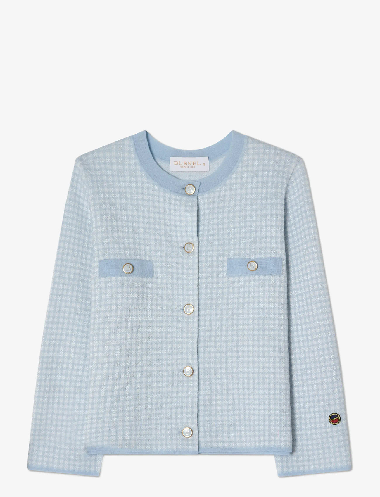 BUSNEL - ELLE jacket pepita - spring jackets - pepita ice blue - 1