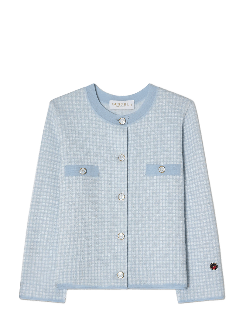 BUSNEL - ELLE jacket pepita - spring jackets - pepita ice blue - 1