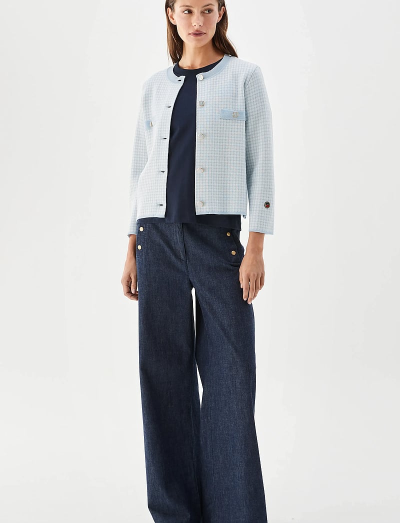 BUSNEL - ELLE jacket pepita - spring jackets - pepita ice blue - 0