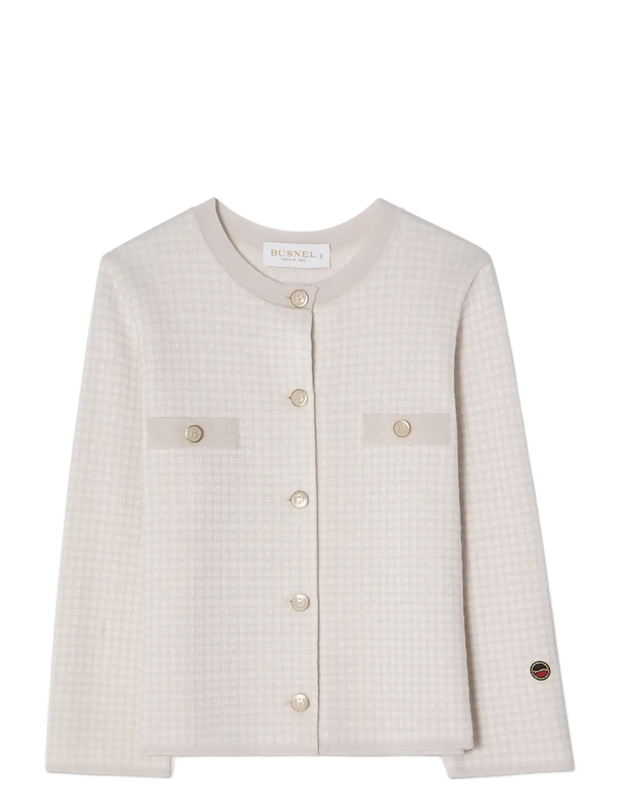 BUSNEL - ELLE jacket Pepita light rose - striukės ir švarkeliai - pepita light rose - 1