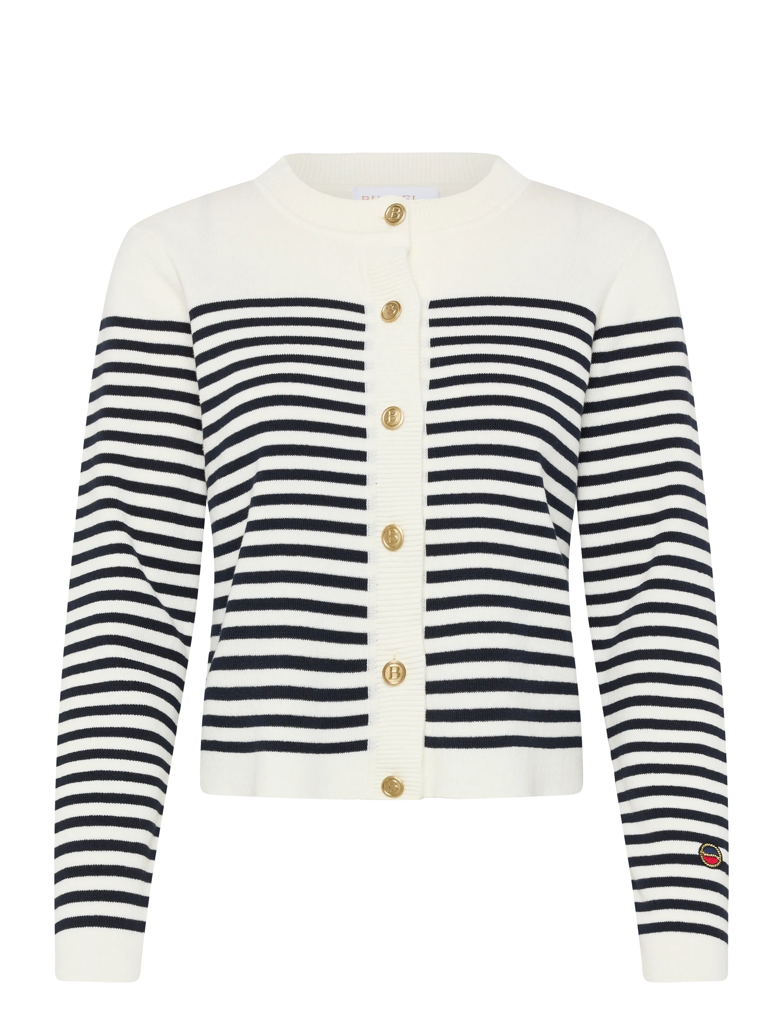 BUSNEL LIZZIE cardigan - Kleidung - ECRU/MARINE / cream