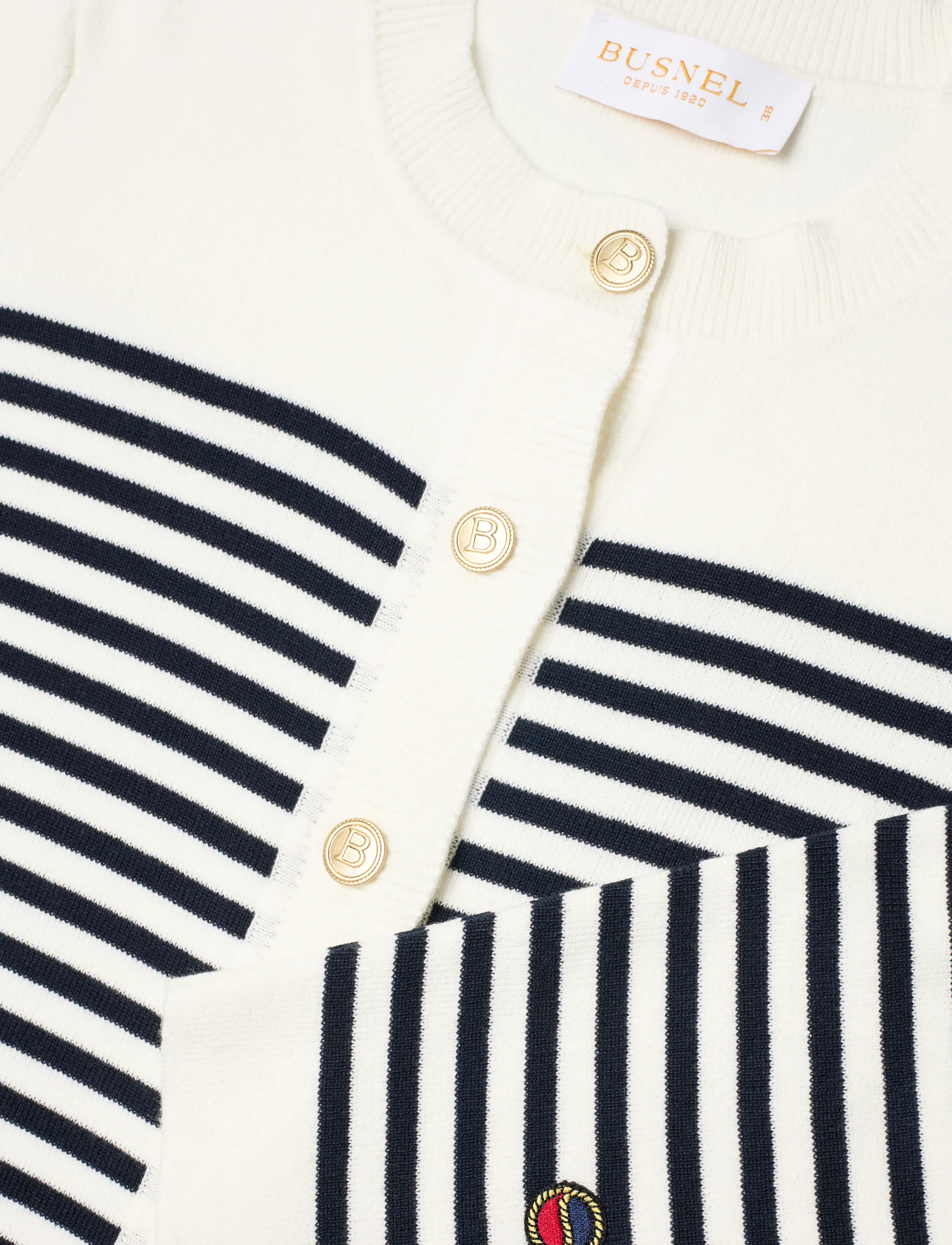 BUSNEL - LIZZIE cardigan - peysur - ecru/marine - 2