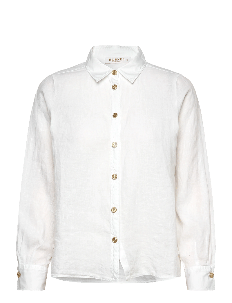BUSNEL - NENNE blouse - pitkähihaiset paidat - white - 0