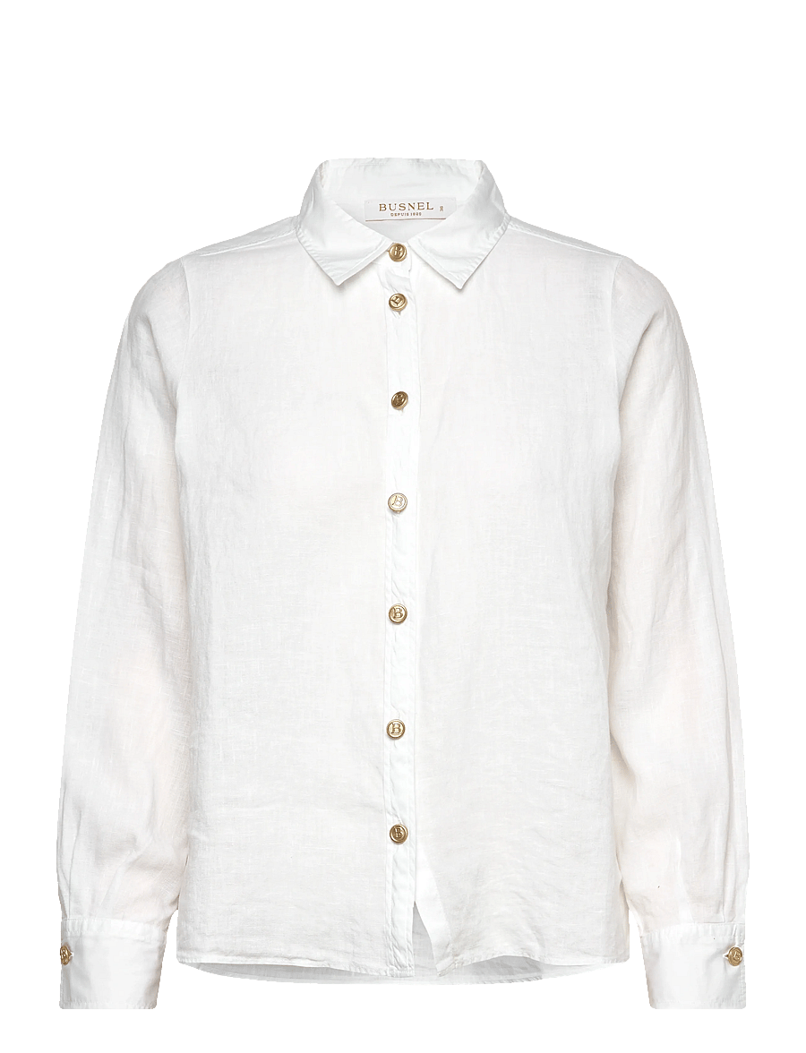 BUSNEL - NENNE blouse - džinsiniai marškiniai - white - 0