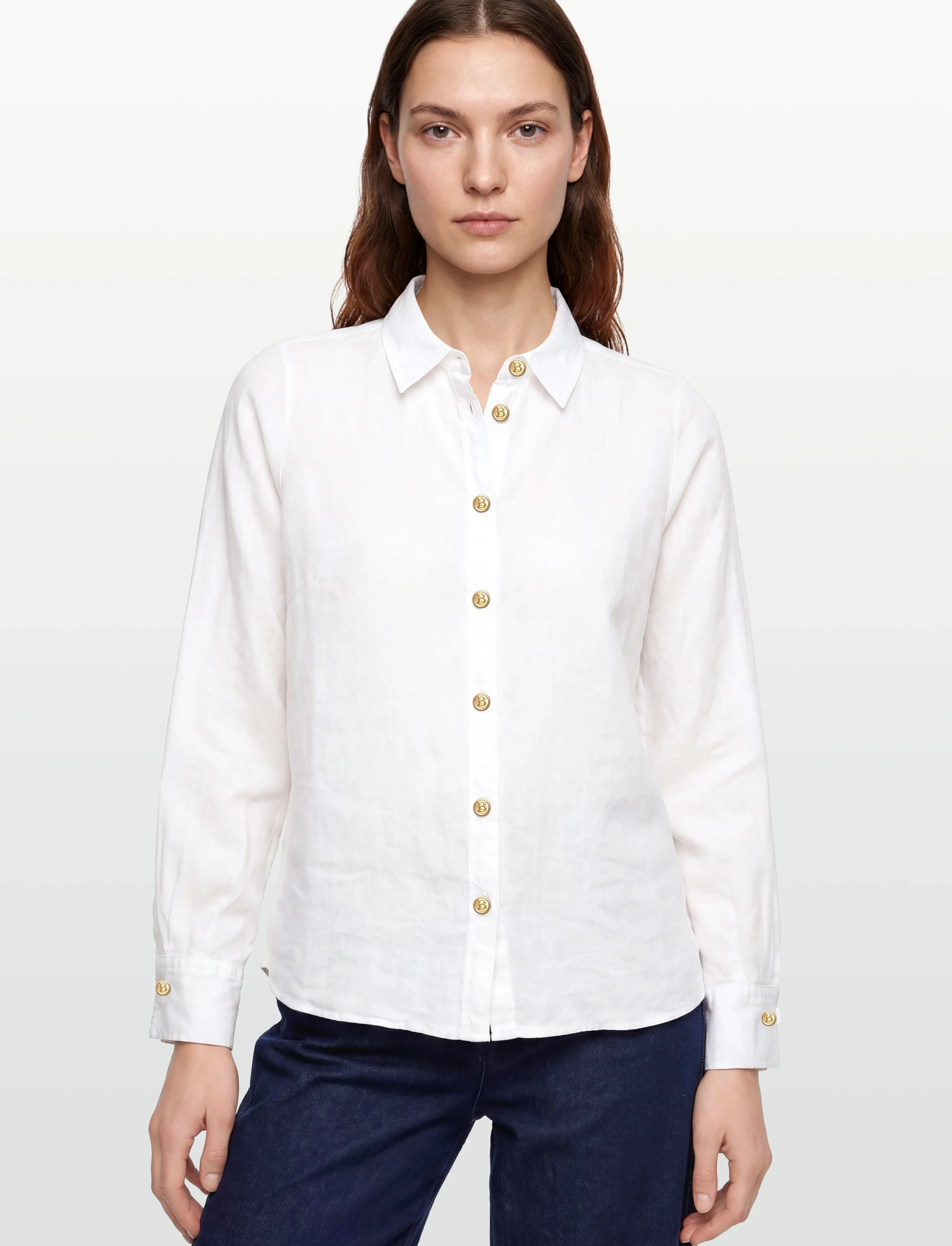 BUSNEL - NENNE blouse - jeansskjortor - white - 3