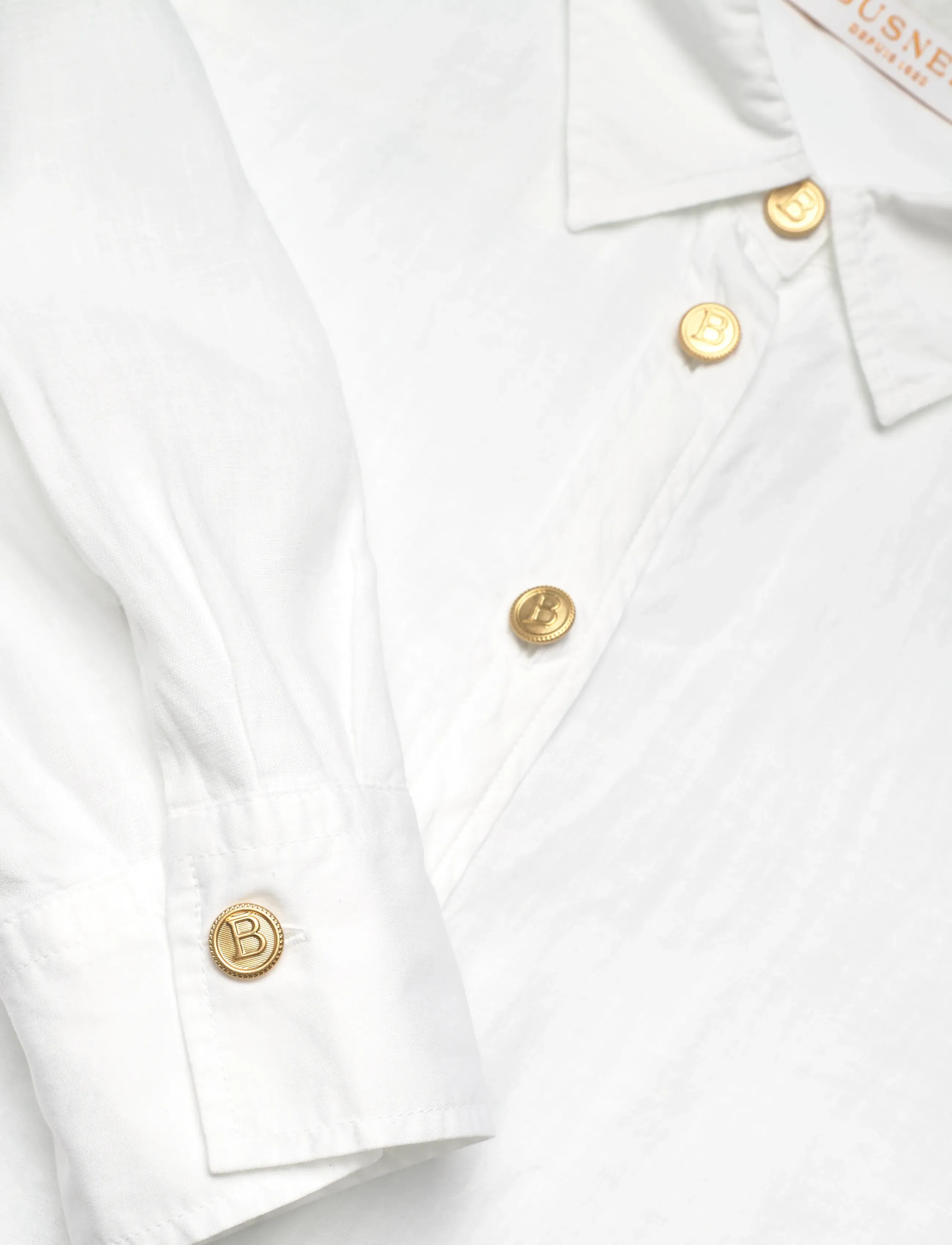 BUSNEL - NENNE blouse - džinsiniai marškiniai - white - 2