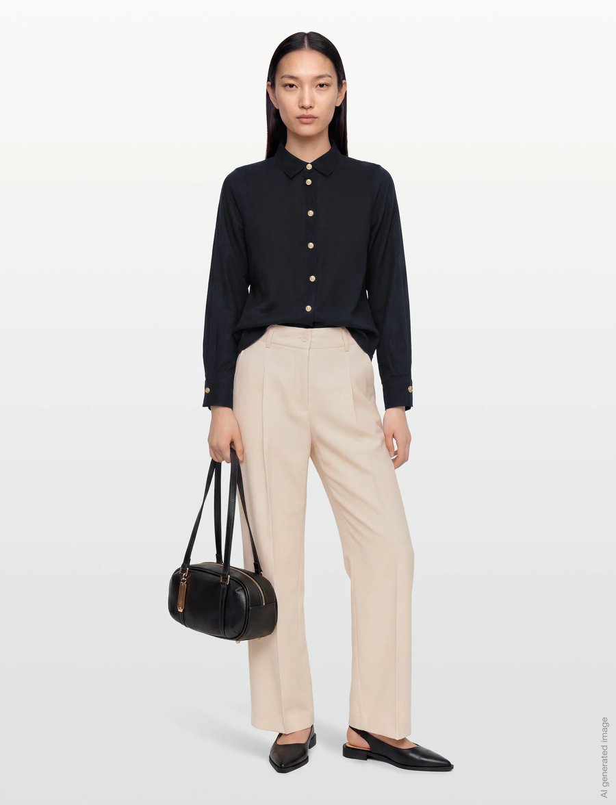BUSNEL - NENNE blouse - teksasärgid - marine - 0