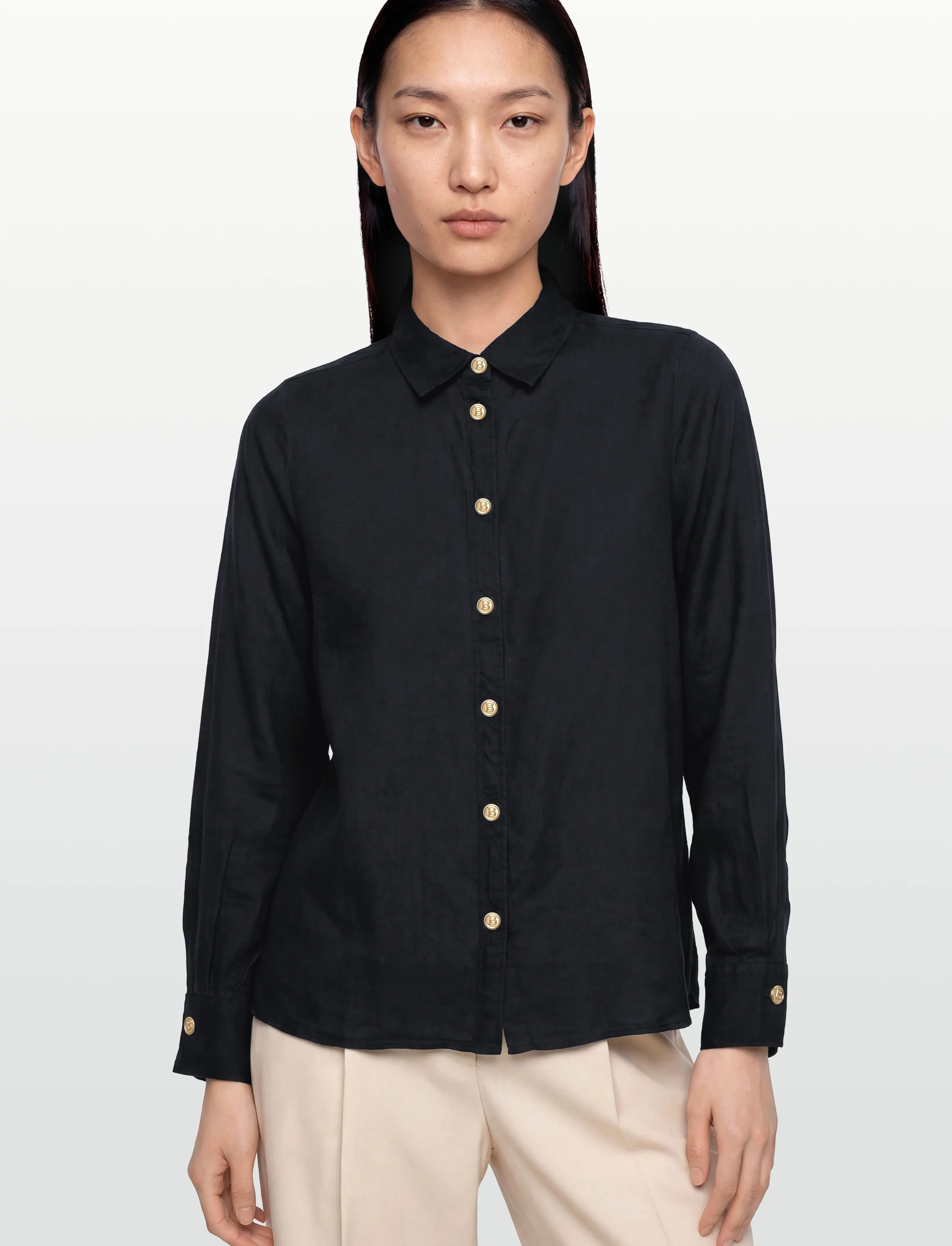 BUSNEL - NENNE blouse - teksasärgid - marine - 3