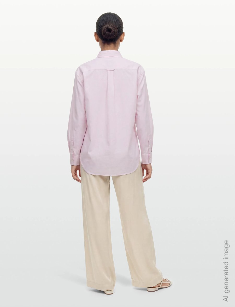 BUSNEL - ISABELLA silk trouser - wide leg trousers - silver birch - 4