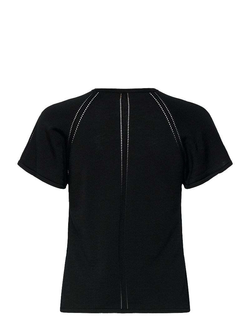 BUSNEL - DANY top - kortærmede bluser - black - 2