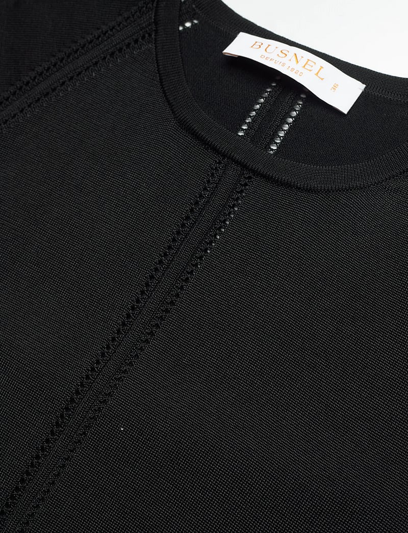 BUSNEL - DANY top - kortærmede bluser - black - 5
