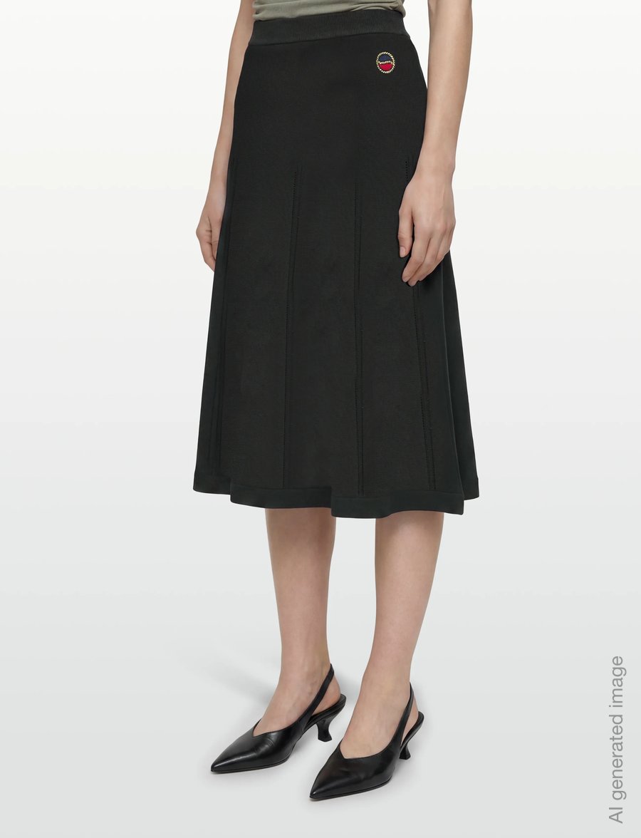 BUSNEL - DELLA skirt - midinederdele - black - 3