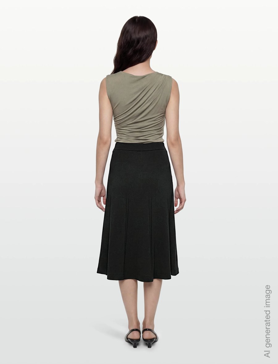 BUSNEL - DELLA skirt - midinederdele - black - 4