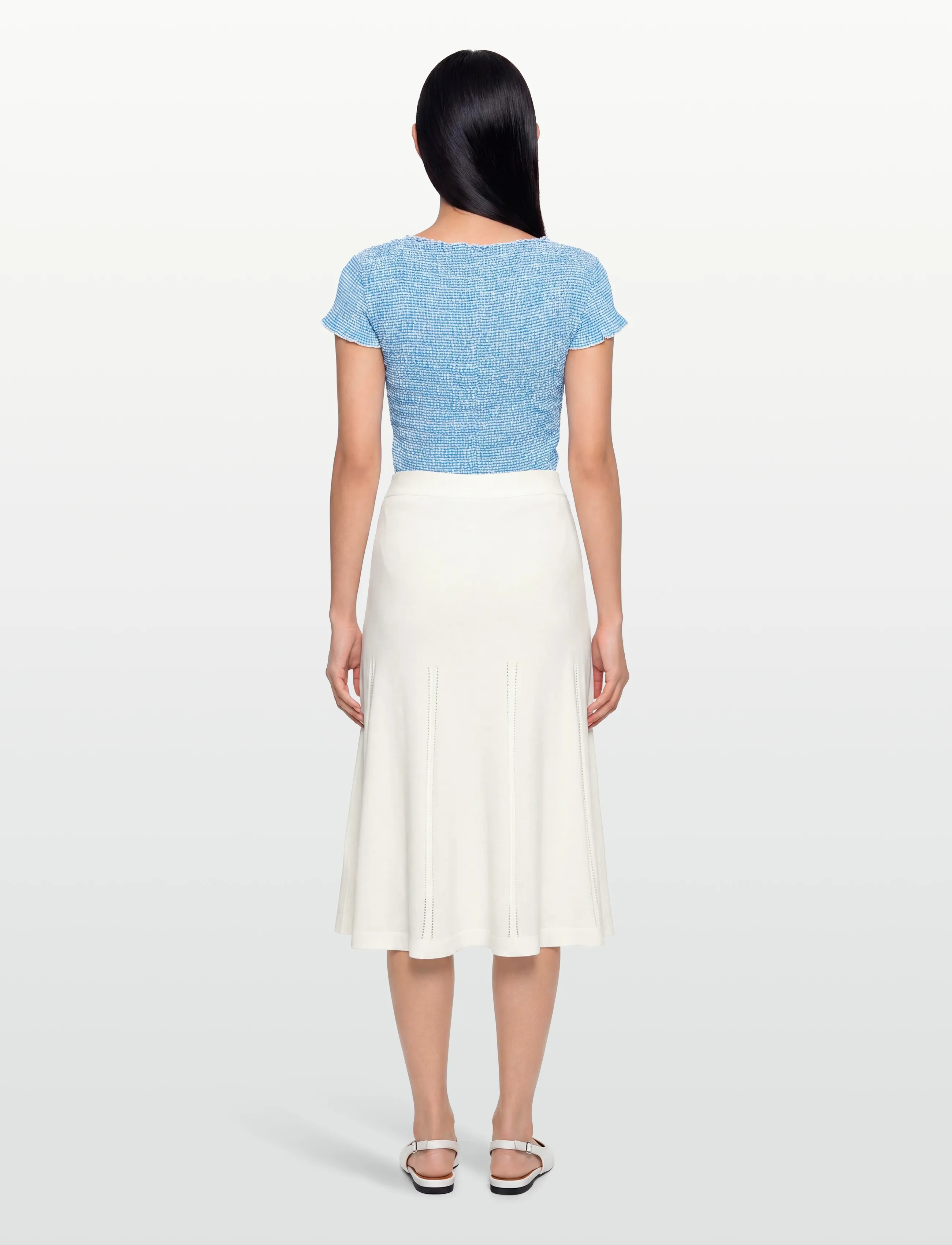 BUSNEL - DELLA skirt - kootud seelikud - ecru - 4