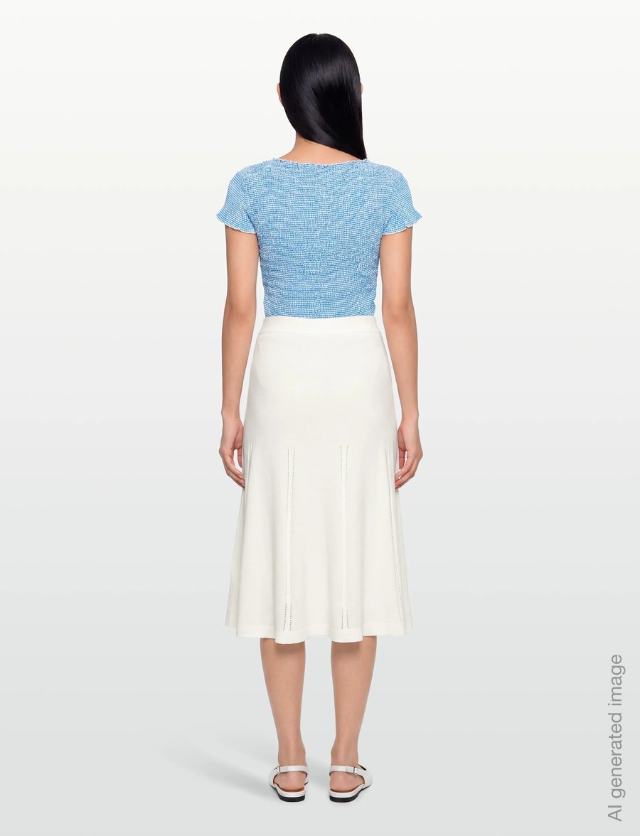 BUSNEL - DELLA skirt - kootud seelikud - ecru - 4