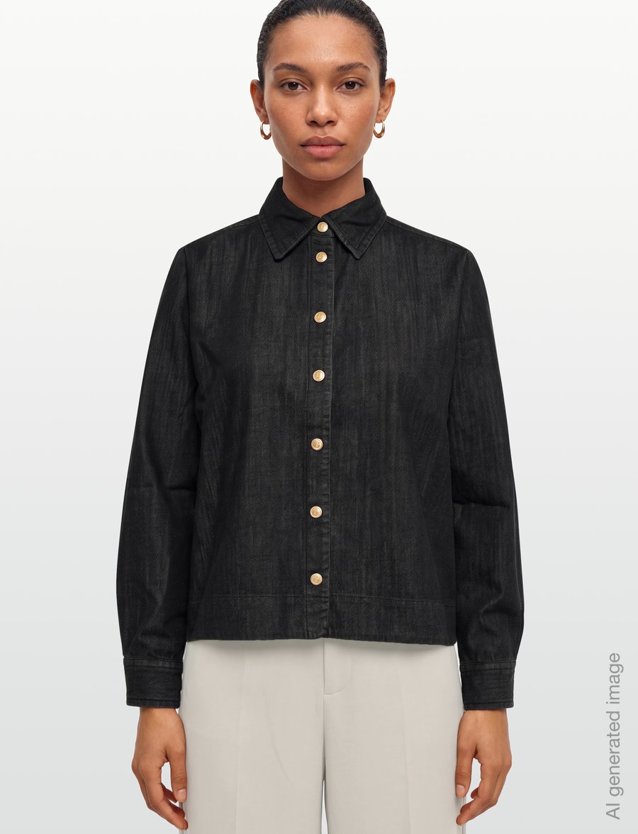 BUSNEL - POPPY shirt - jeanshemden - black - 3