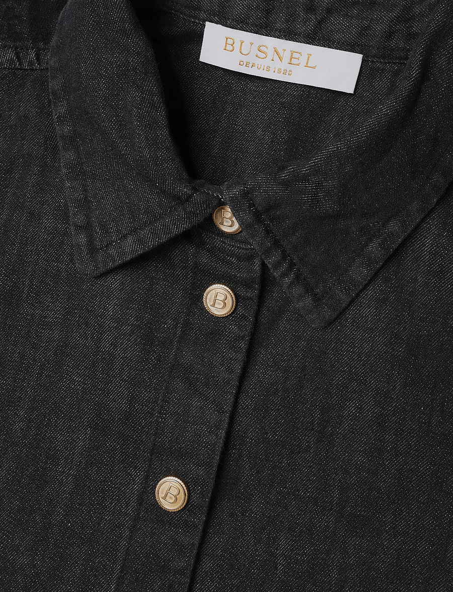 BUSNEL - POPPY shirt - jeansskjortor - black - 2