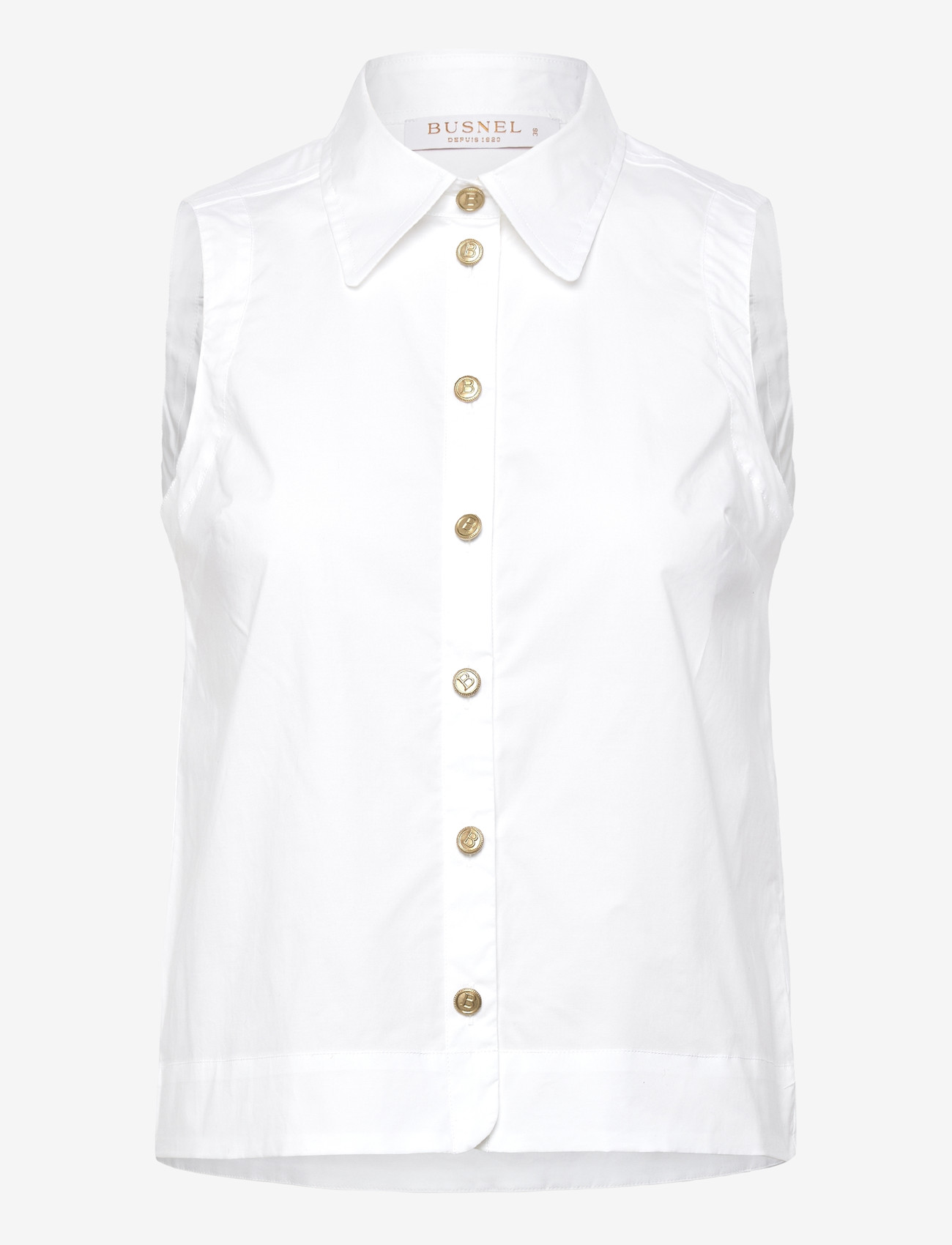 BUSNEL - ODELIA top - sleeveless blouses - white - 0