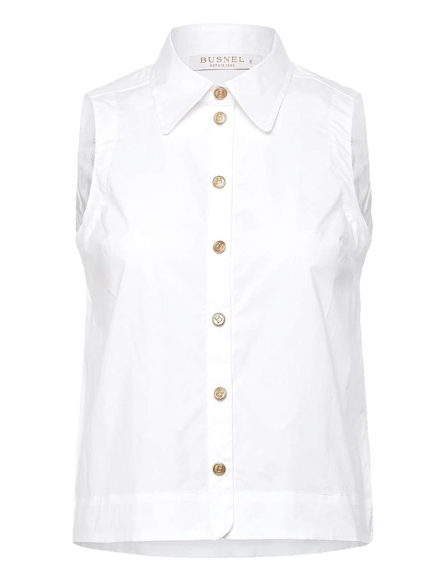 BUSNEL - ODELIA top - Ärmlösa blusar - white - 1