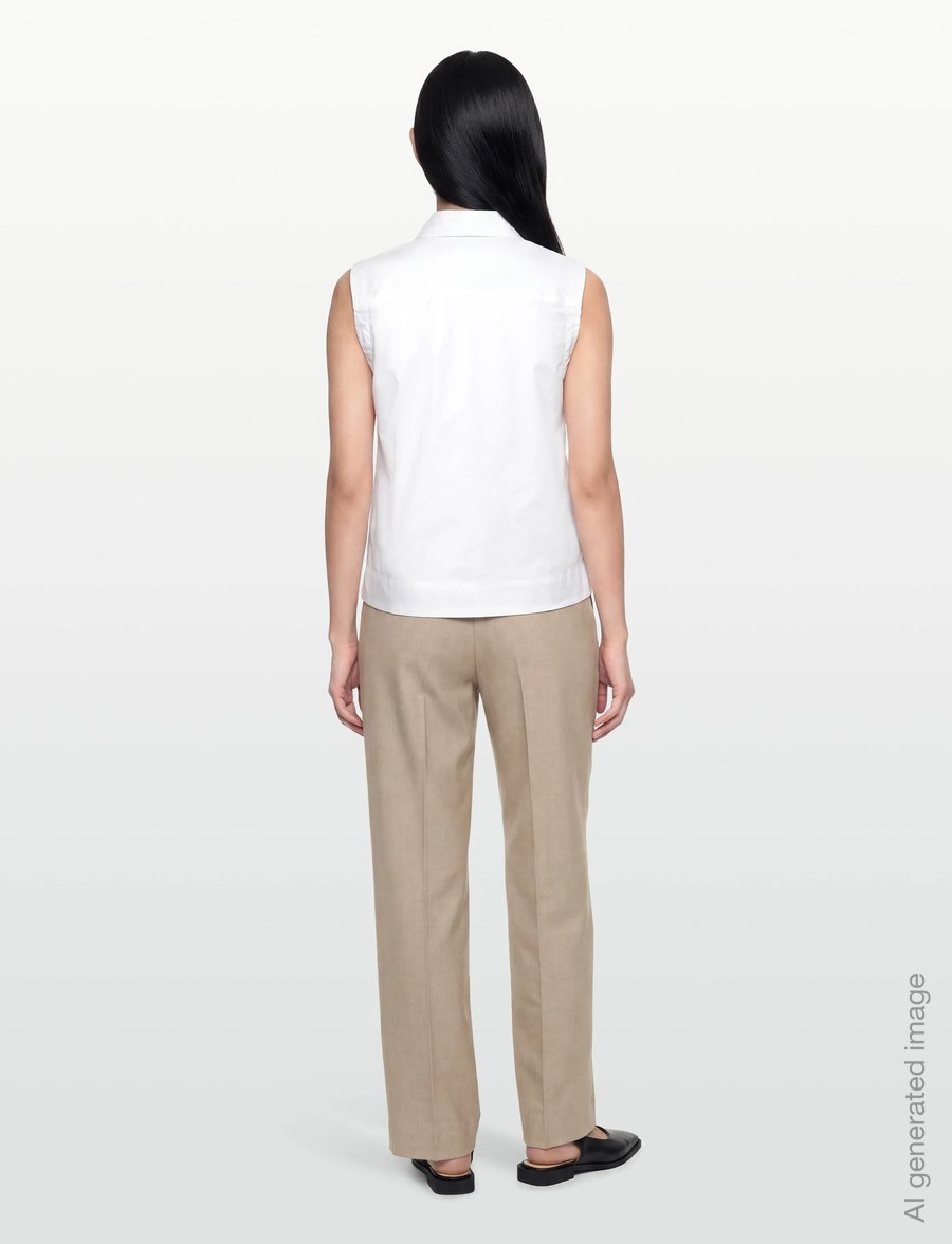 BUSNEL - ODELIA top - Ärmlösa blusar - white - 4