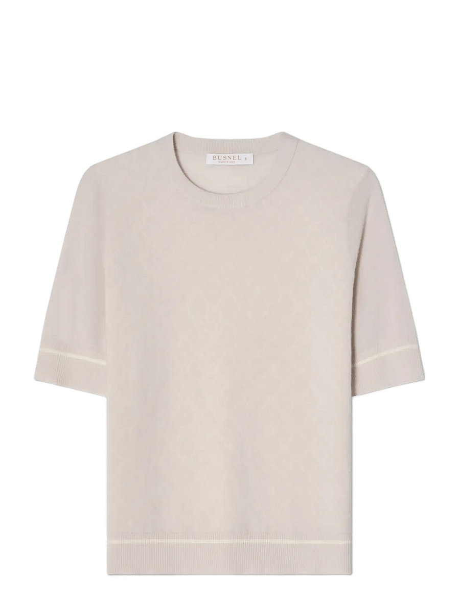 BUSNEL - PAULINA top - sviitrid - silver birch / ecru - 1