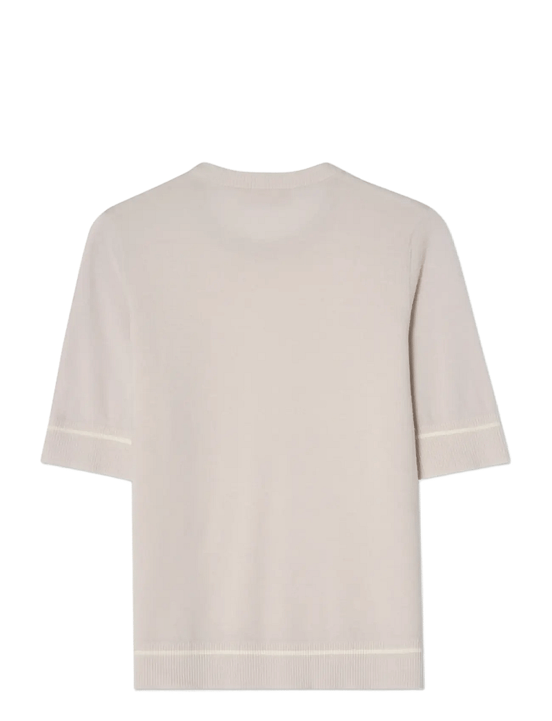 BUSNEL - PAULINA top - t-shirts & tops - silver birch / ecru - 2