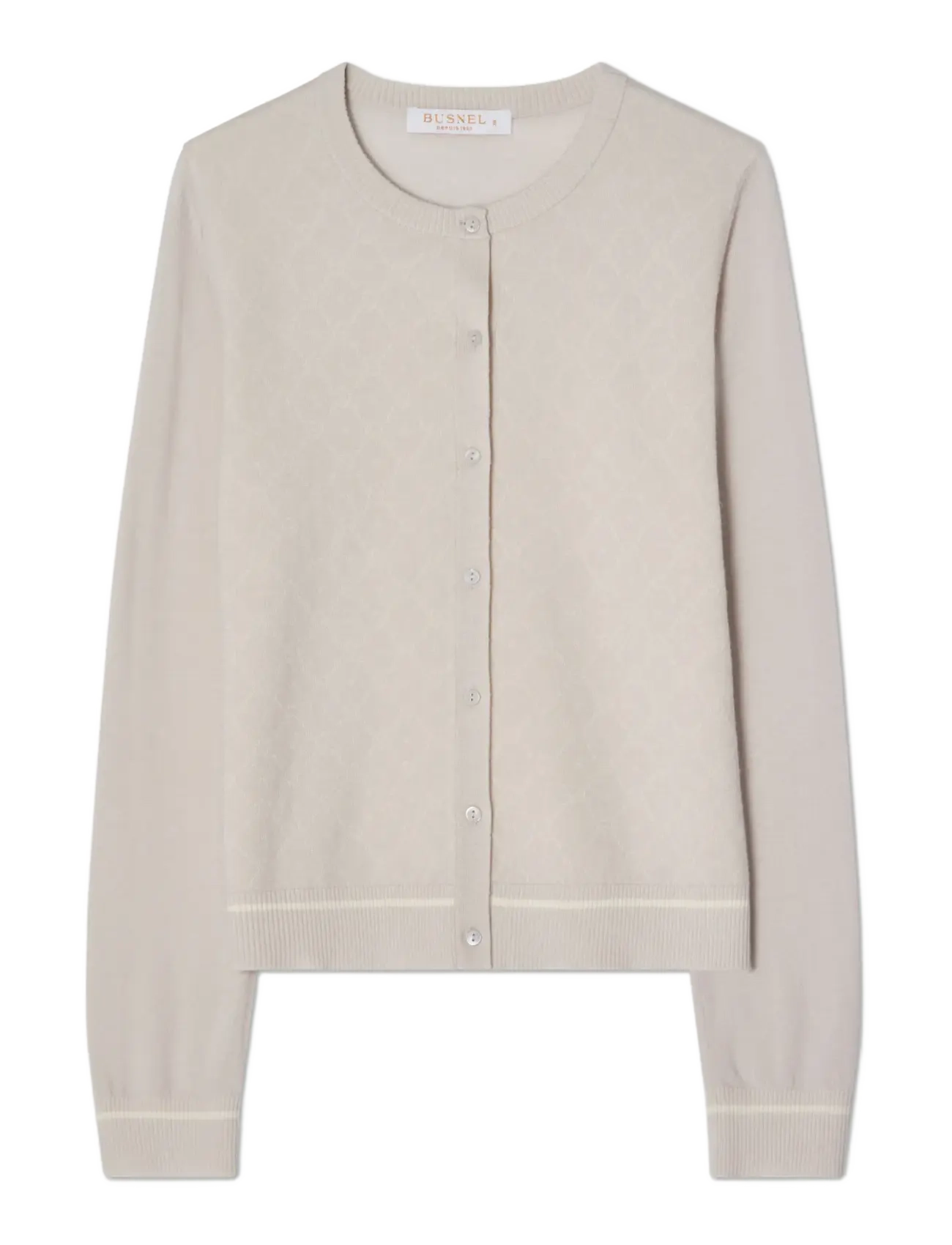 BUSNEL PENELOPE cardigan - Kleidung - SILVER BIRCH / ECRU / beige