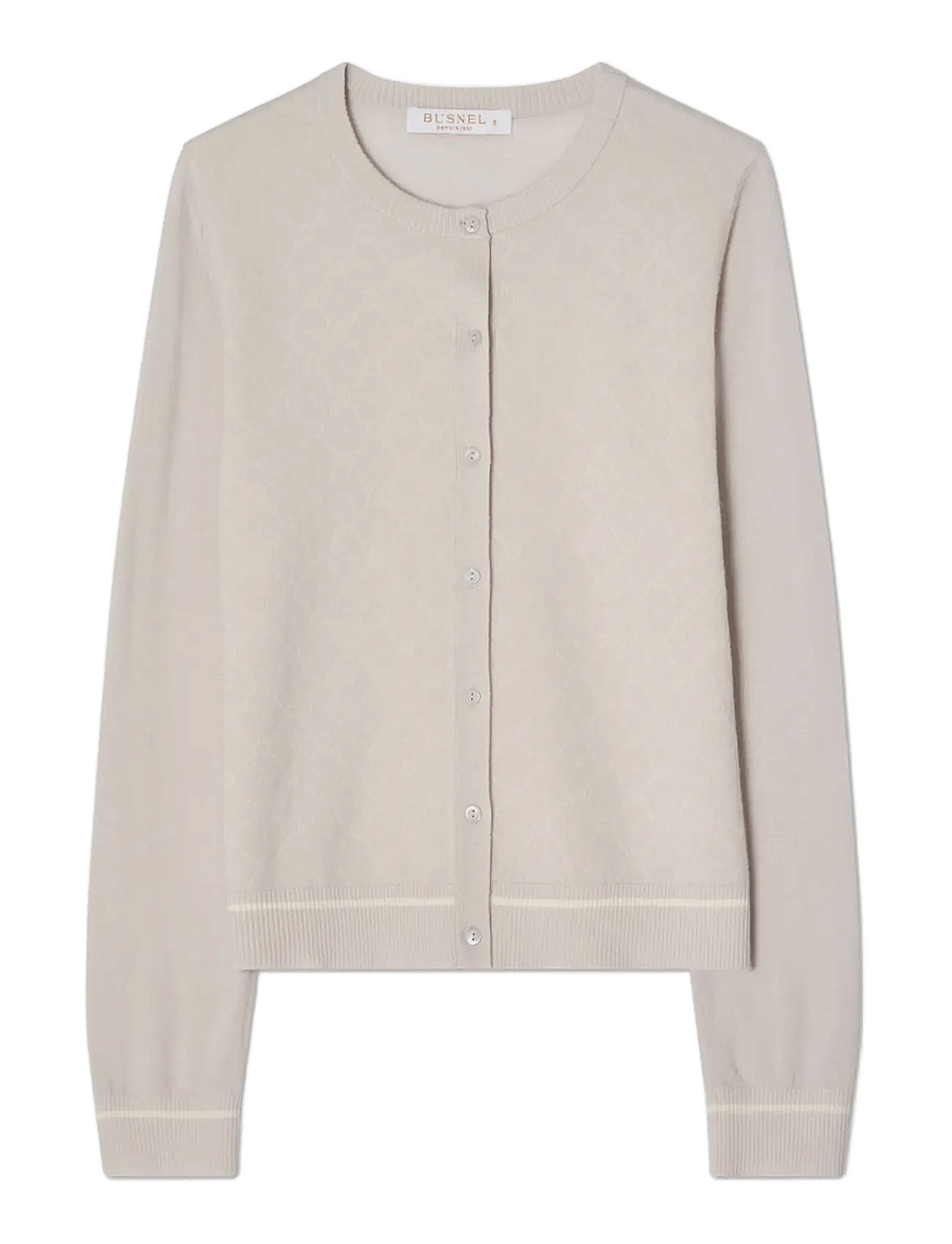 BUSNEL - PENELOPE cardigan - kardiganid - silver birch / ecru - 1