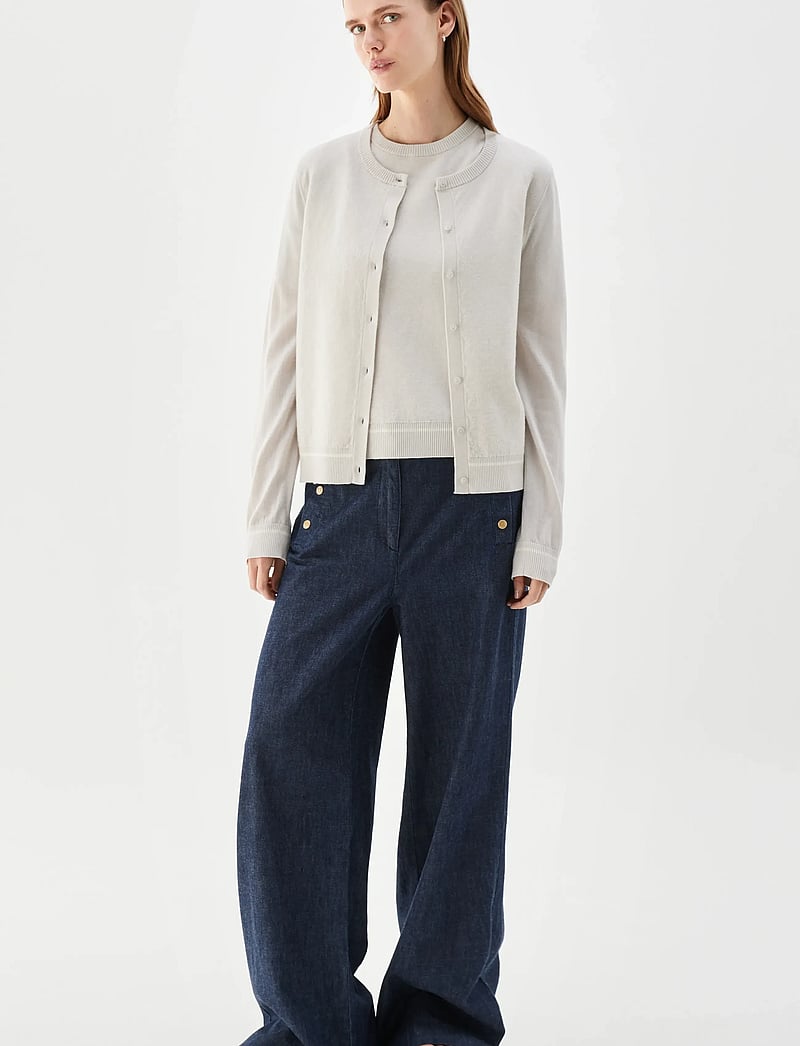 BUSNEL - PENELOPE cardigan - cardigans - silver birch / ecru - 0
