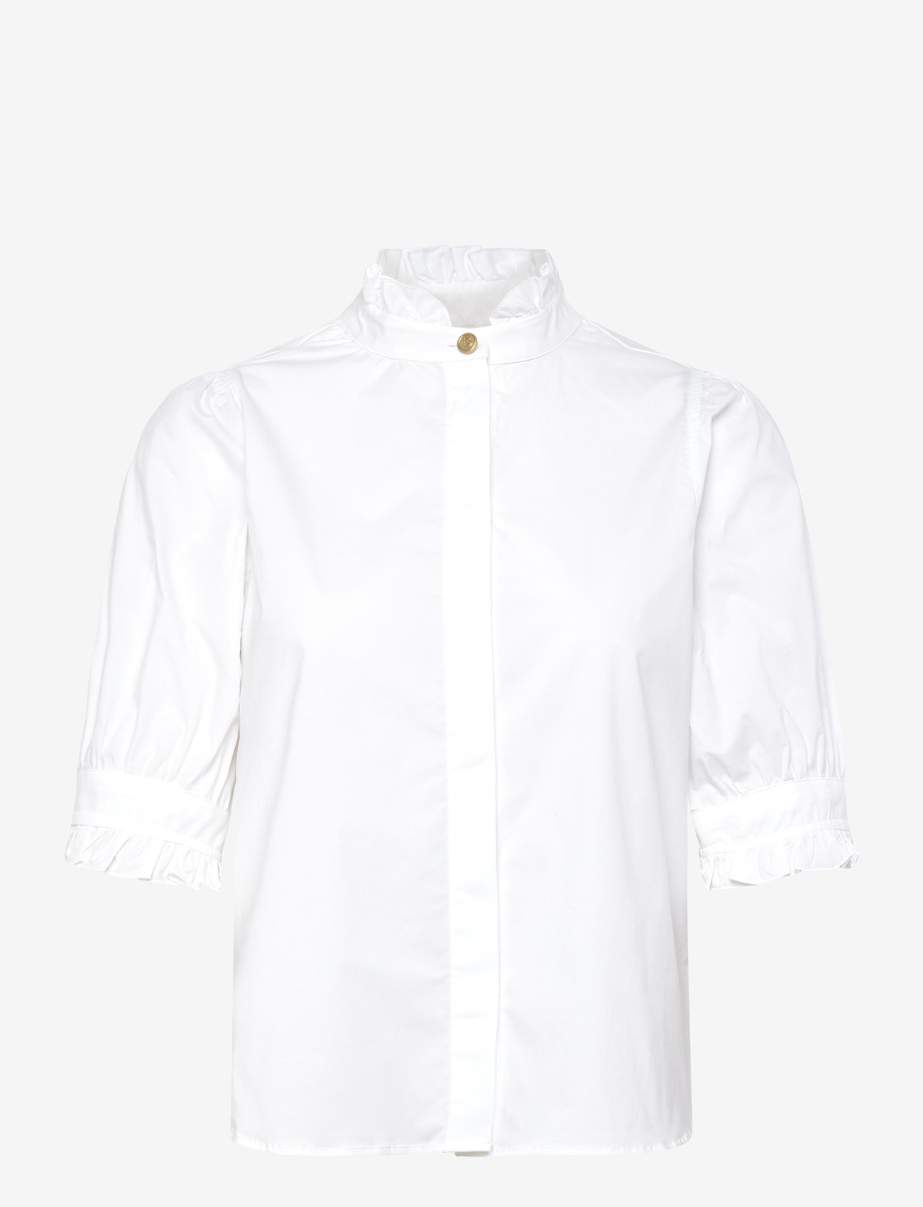 BUSNEL - MICA blouse - lühikeste varrukatega pluusid - white - 1