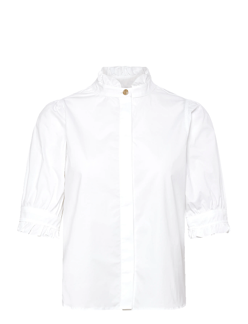 BUSNEL - MICA blouse - lühikeste varrukatega pluusid - white - 1