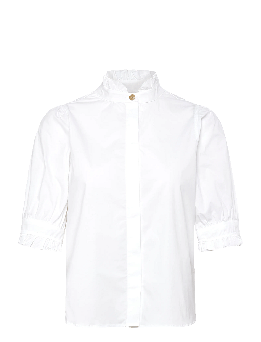 BUSNEL - MICA blouse - lyhythihaiset puserot - white - 1