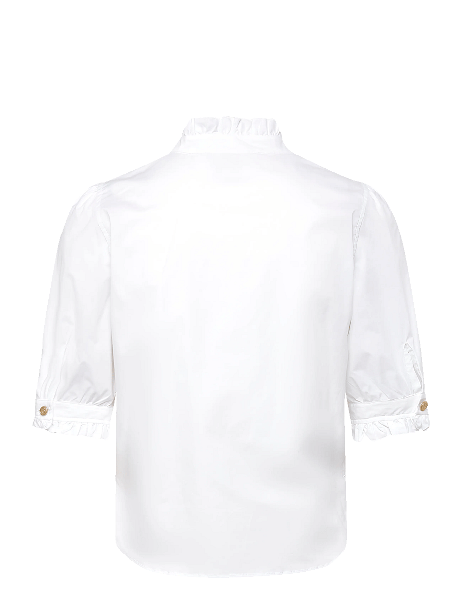 BUSNEL - MICA blouse - lyhythihaiset puserot - white - 2