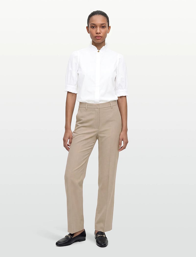 BUSNEL - MICA blouse - lühikeste varrukatega pluusid - white - 0