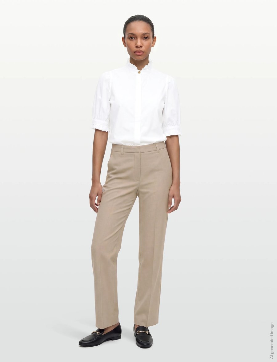 BUSNEL - MICA blouse - lyhythihaiset puserot - white - 0