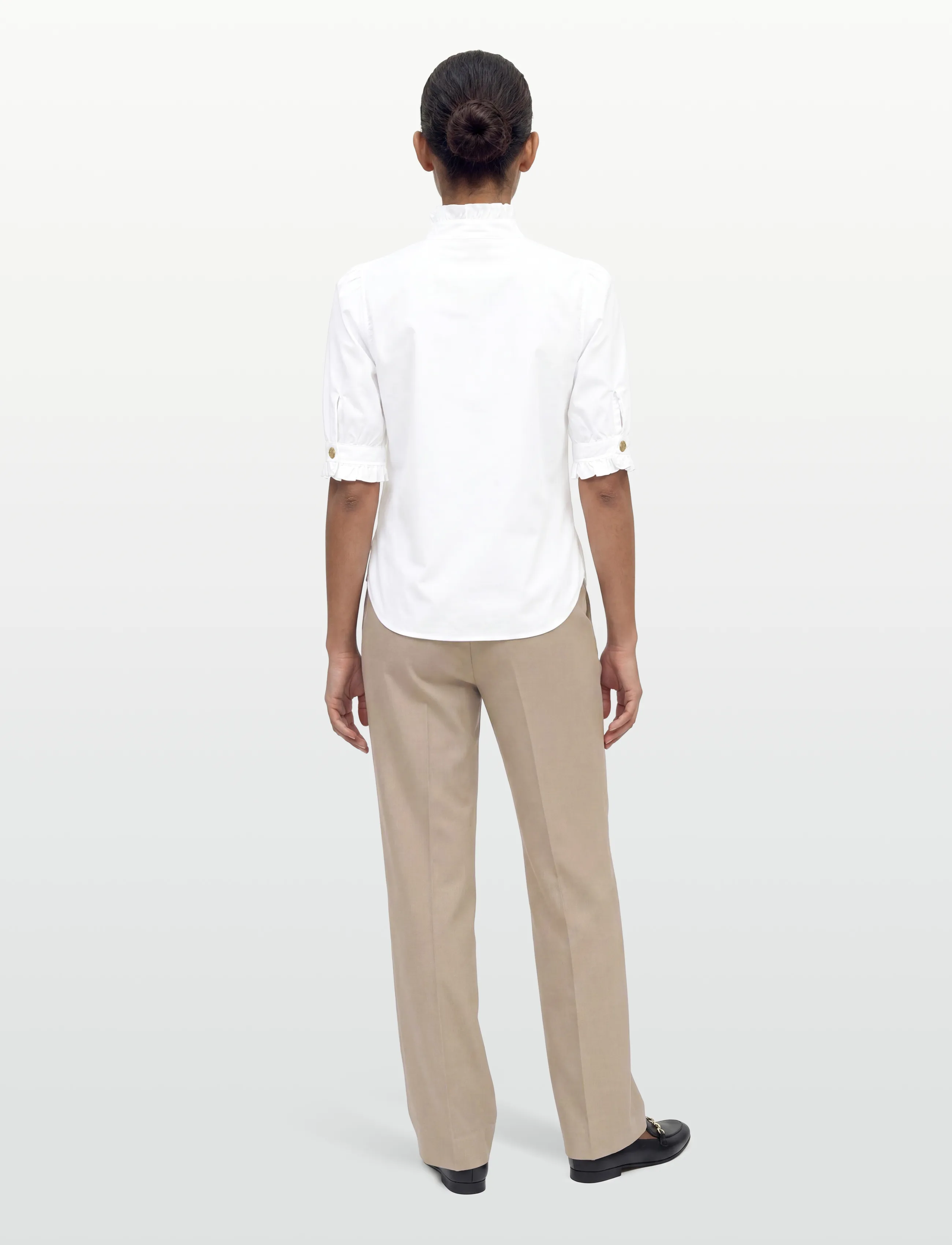 BUSNEL - MICA blouse - lyhythihaiset puserot - white - 4