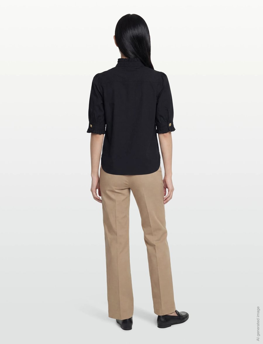 BUSNEL - MICA blouse - kortærmede bluser - marine - 4