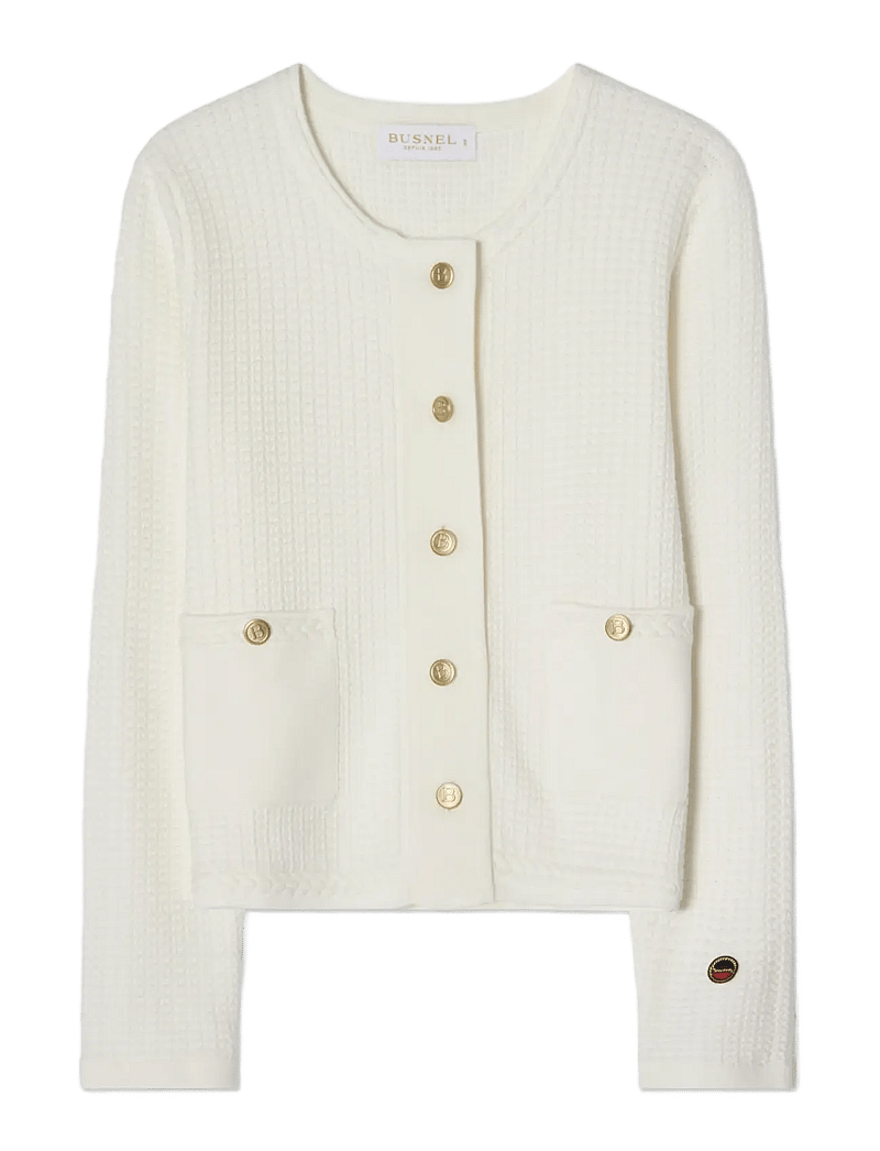 BUSNEL - ESTELLE cardigan - cardigans - ecru - 1