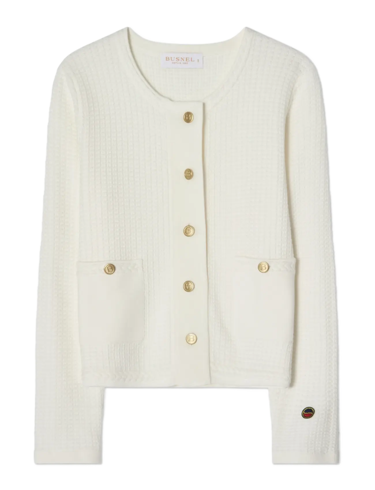 BUSNEL ESTELLE cardigan - Kleidung - ECRU / white