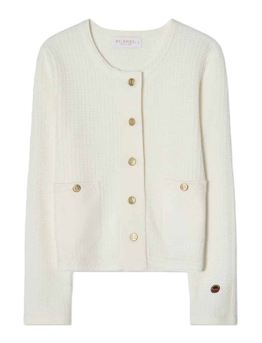 BUSNEL - ESTELLE cardigan - cardigans - ecru - 1