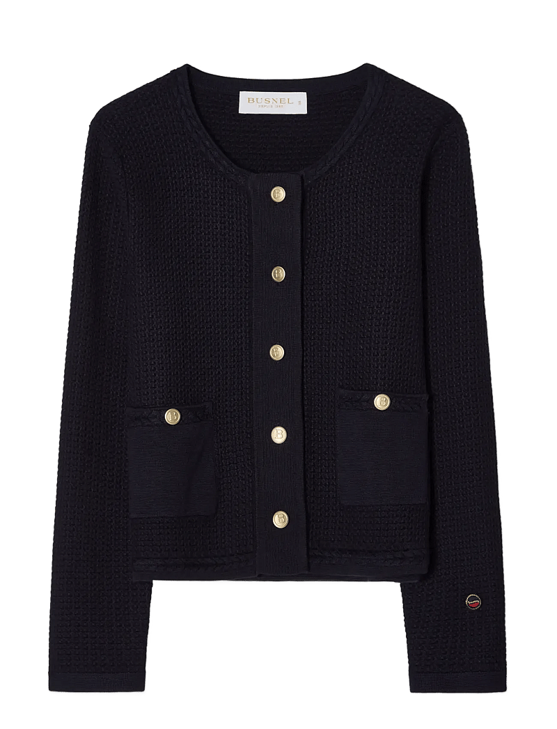 BUSNEL - ESTELLE cardigan - cardigans - marine - 1