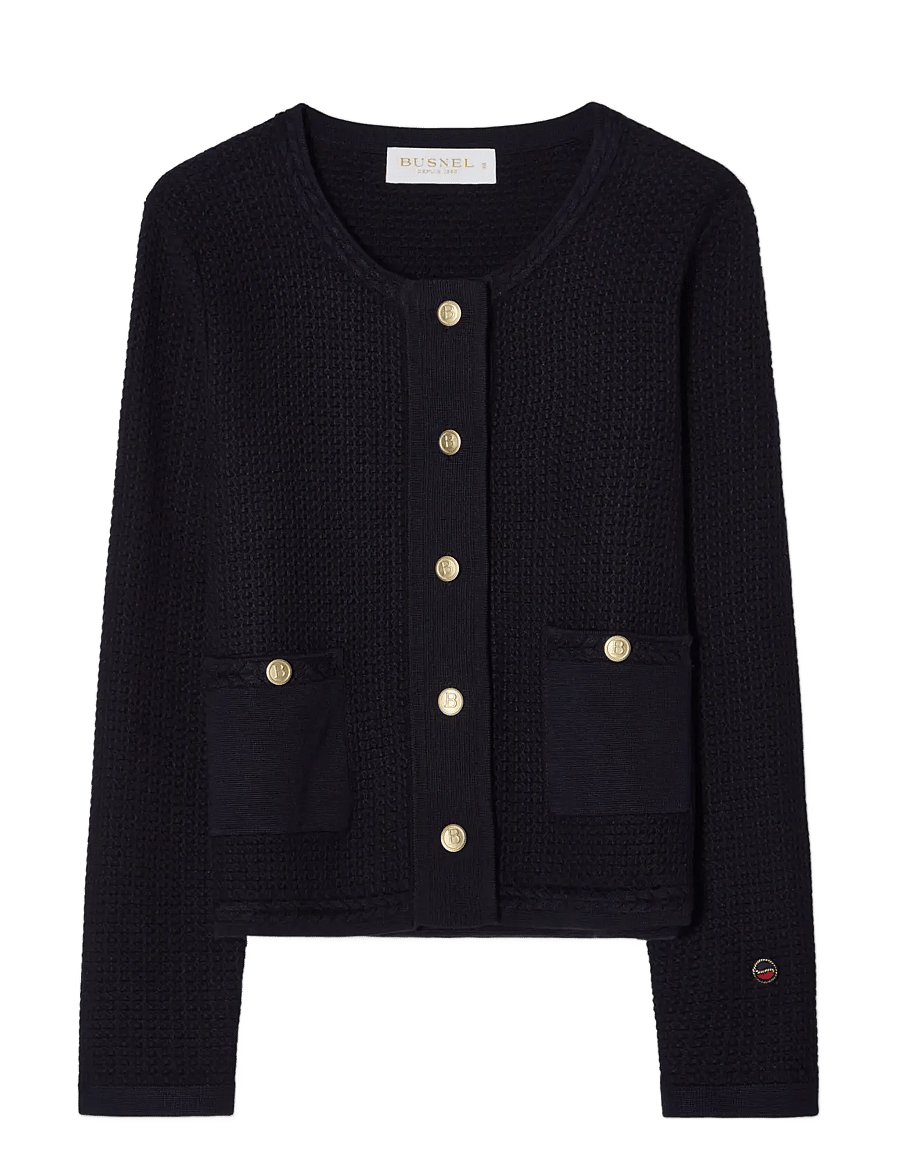 BUSNEL - ESTELLE cardigan - cardigans - marine - 1