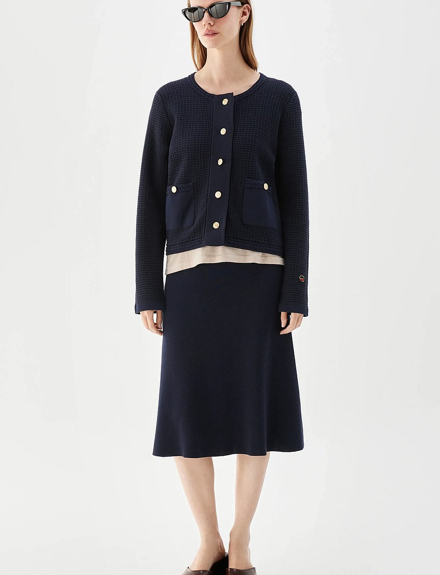 BUSNEL - ESTELLE cardigan - cardigans - marine - 0