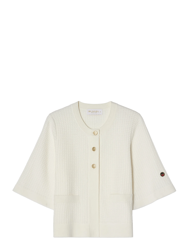BUSNEL - PALMER cardigan - koftor - ecru - 1