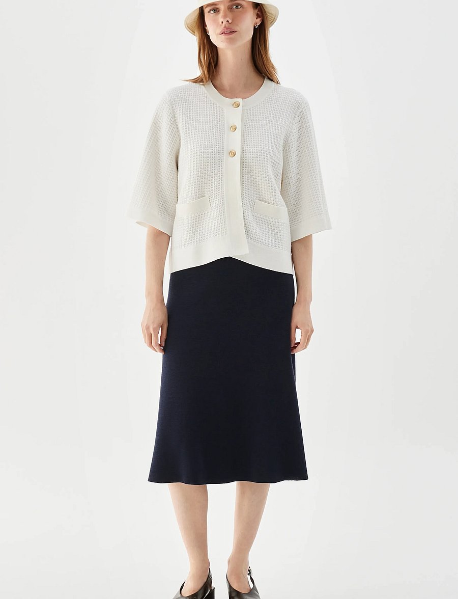BUSNEL - PALMER cardigan - cardigans - ecru - 0