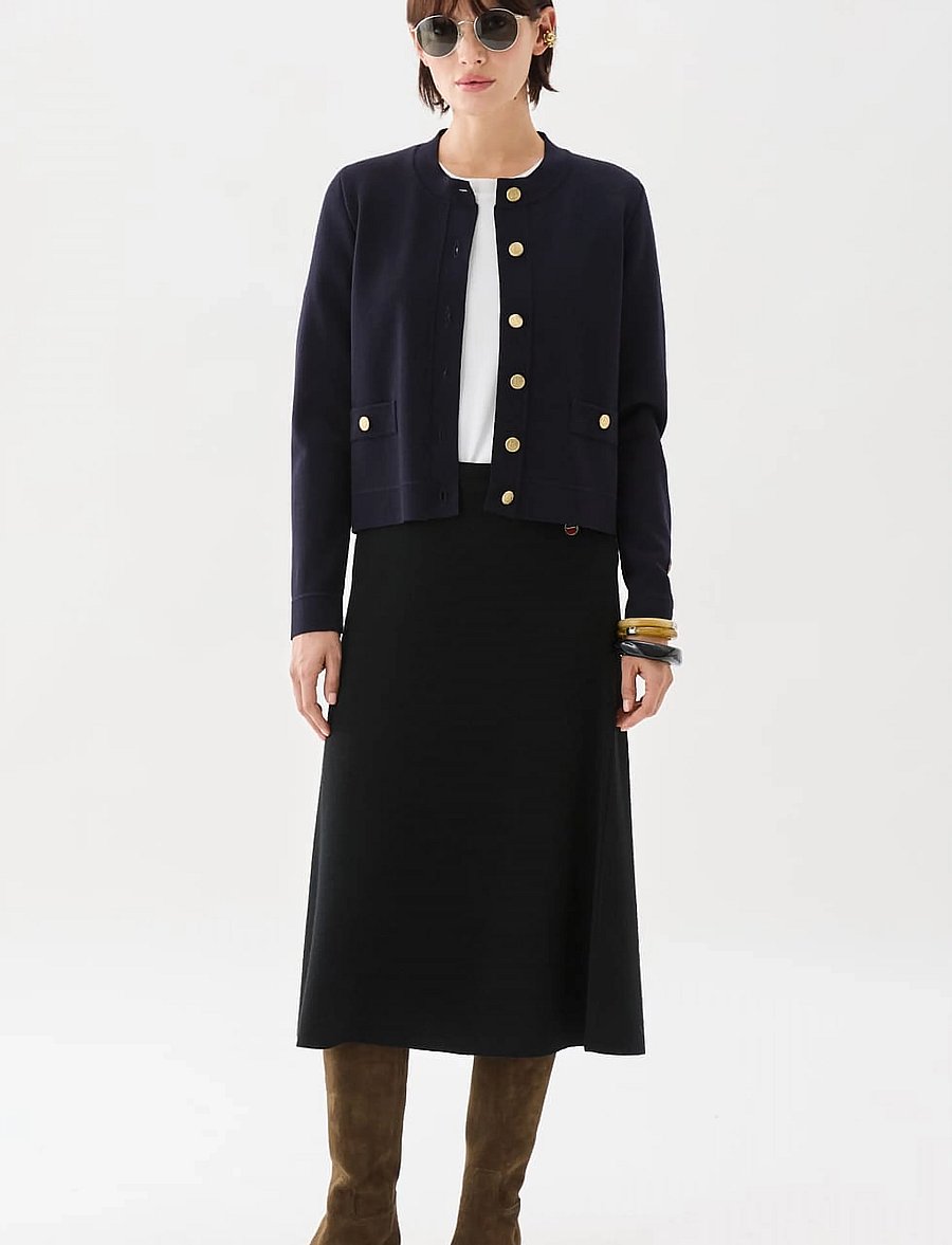 BUSNEL - PHOEBE skirt - strikkede nederdele - black - 0