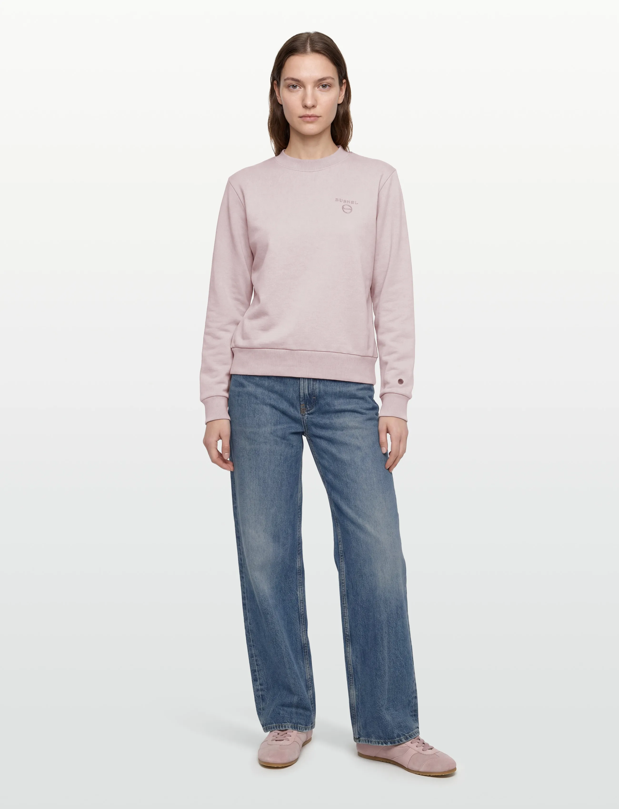 BUSNEL - SAMANTHA sweatshirt minimal - sweatshirts & hættetrøjer - light rose - 0