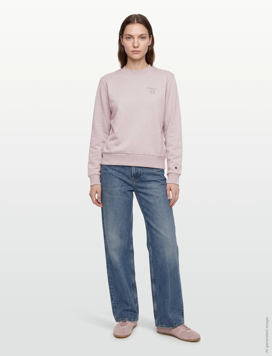 BUSNEL - SAMANTHA sweatshirt minimal - sweatshirts & hoodies - light rose - 0