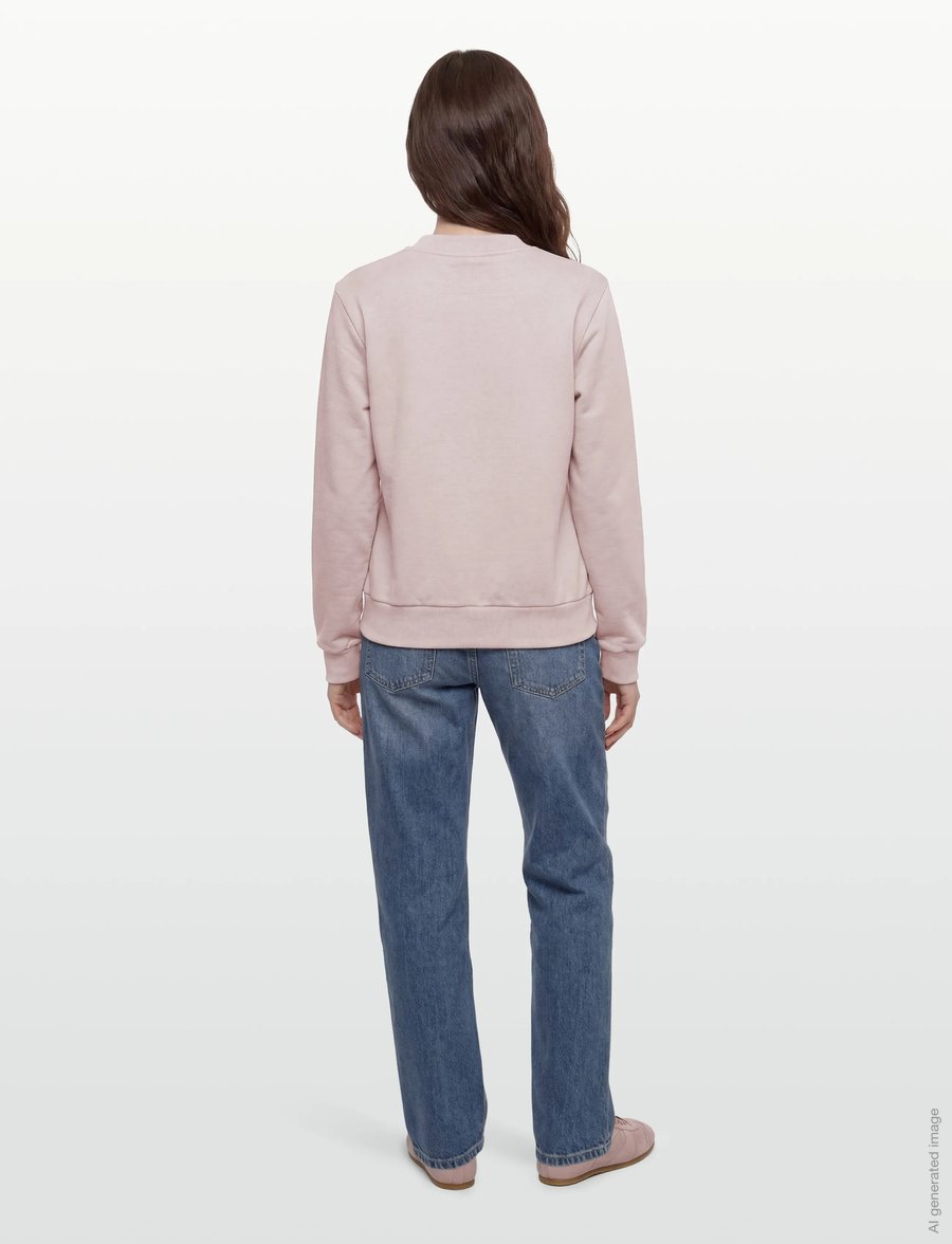 BUSNEL - SAMANTHA sweatshirt minimal - sweatshirts & hoodies - light rose - 4