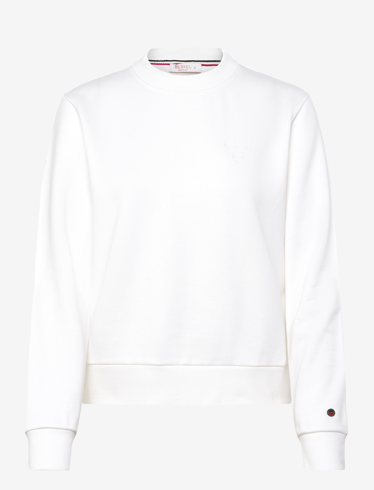 BUSNEL - SAMANTHA sweatshirt minimal - sweatshirts & hættetrøjer - white - 0
